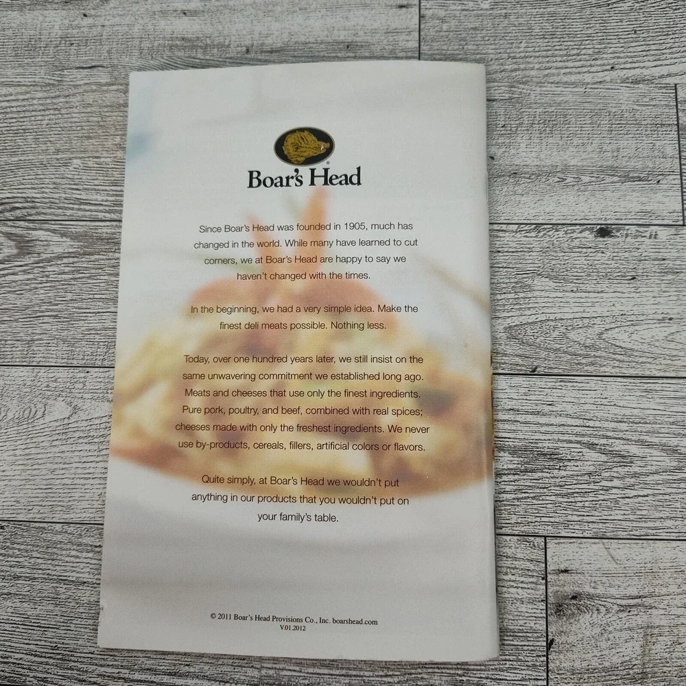 Delicious Dishes Boars Head Cookbook Booklet 1990s Recipes Preloved‎ Vtg